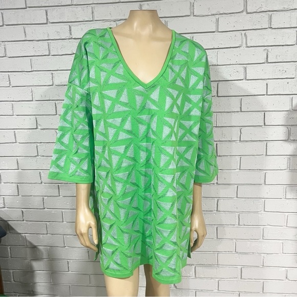 Zara Jacquard Knit Oversized Sweater